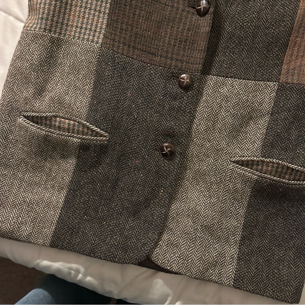 American Vintage Multi-Tone Patchwork Blazer - image 6